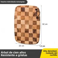 XITUO Tabla De Corte Ovalada De Madera Calidad Superior Bloque De Corte Para Chef Pizza Pan Fruta Sushi Antideslizante Protector De Cuchillo Para Cocina - details 6