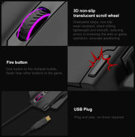 Ratón De Juego E-YOOSO X-41 Con Cable USB RGB 12400 DPI PAW3327 10 Botones Programables Sensor Óptico Para PC Y Laptop - details 10