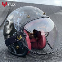 Visera Universal Para Casco Motocicleta 3/4 Pantalla Bulbosa Antigolpes Vintage Lente De Visera Windproof Para Motocicleta - details 8