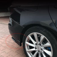 Par De Spoiler De Parachoques Trasero Para Coche Universal Fibra De Carbono Protección Anti-Choque Difusor De Borde De Pies Delanteros Y Aretes - details 12