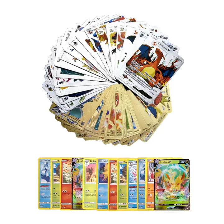 MAGIC SELECT: 110 Cartas Coleccionables Doradas y Plateadas + 30 Tarjetas de Juego Aleatorias - 1