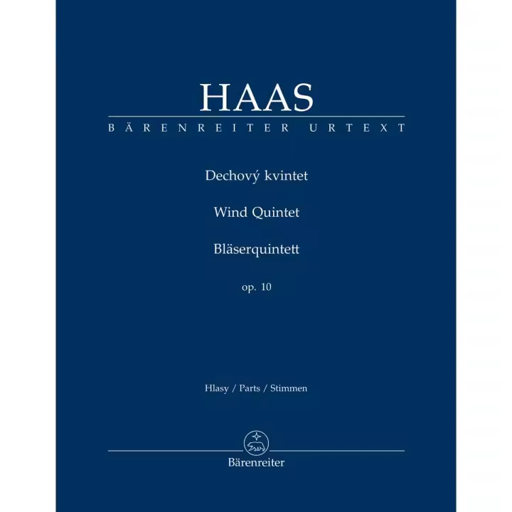 HAAS P.-Wind Quintet Op. 10 Flute, Oboe, Clarinet, Horn, Bassoon (Partes) - 1