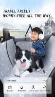 CAWAYI KENNEL Portátil Para Coche Impermeable Con Seguro De Seguridad Protector De Asiento De Coche Para Perros Universal Estilo Moda Apto Para Todos Los Perros Menores De 10kg - details 2