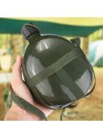STARLEY - Cantimplora militar de aluminio de 1,4 L – botella de agua táctica ligera y resistente con taza incluida – ideal para camping, senderismo, supervivencia, bushcraft, excursiones, viajes al aire libre y actividades militares - details 3