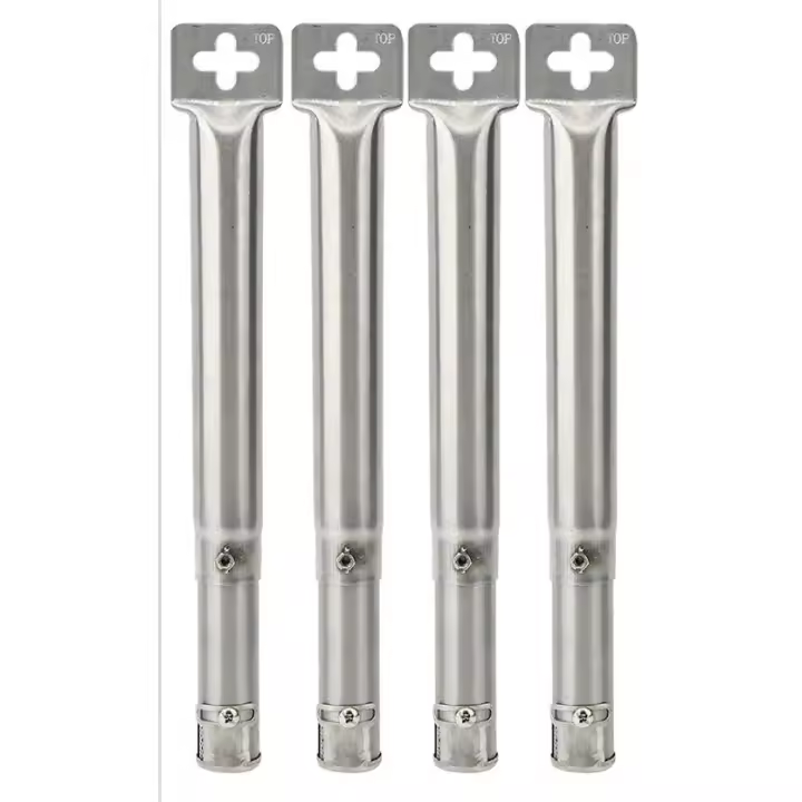 Accesorios de barbacoa Universal de 30,8 a 45 cm para FirePlus, Fire Mountain, Proficook, Barbecook, Tepro, Campingaz, Char-Broil, Cosmo Grill, pieza de depósito de tubo de arce inoxidable, 1 accesorio de motor eléctrico - 1