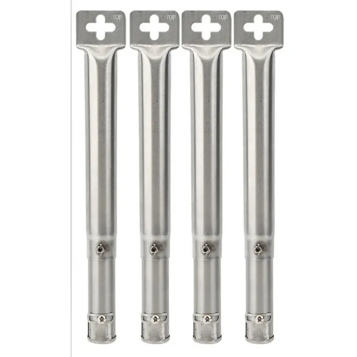 Accesorios de barbacoa Universal de 30,8 a 45 cm para FirePlus, Fire Mountain, Proficook, Barbecook, Tepro, Campingaz, Char-Broil, Cosmo Grill, pieza de depósito de tubo de arce inoxidable, 1 accesorio de motor eléctrico - 1