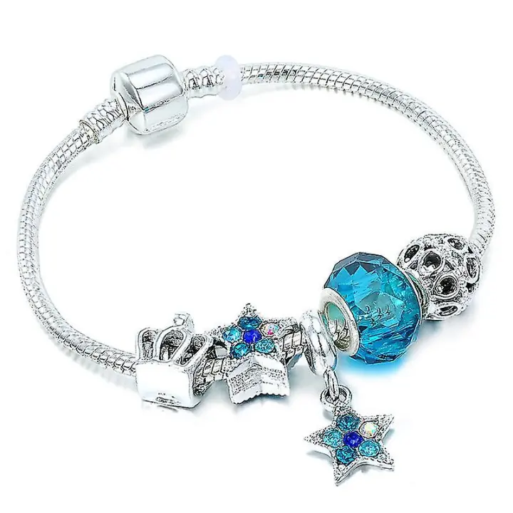 Verde Pandora Navidad 2024 Azul Estrella Pulsera - 1