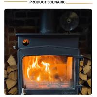 Ventilador De Leña Para Chimenea 6 Hojas Potenciado Por Calor Operación Silenciosa Distribuidor De Calor Hogar Invierno Cálido - details 2