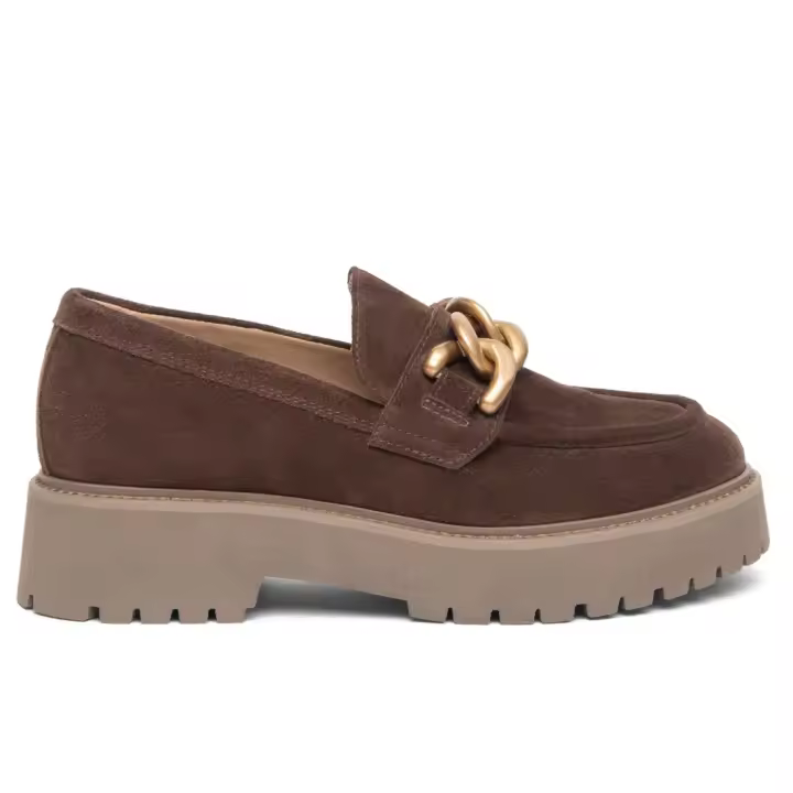 Mocasín para Mujer NeroGiardini de Gamuza Marron I305110D _ 305 - 1