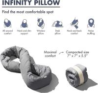Almohada Infinity-Home Travel Soft Neck Scarf Support Sleep Nap - details 1