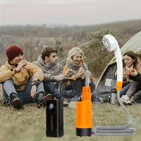 Kit de ducha exterior impermeable IP7 - 2 puestos, puerto de carga magnético, iluminación LED, manguera de 1,8 m - details 8