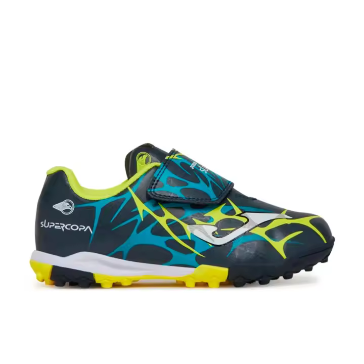 BOTAS FUTBOL SIN CORDONES NIÑO JOMA SUPER COPA TURF MARINO-35 EUR - 1