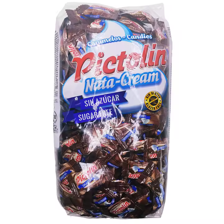 Pictolín Caramelos Pictolín Chocolate y Nata sin azúcar bolsa  800g. - 1