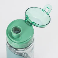 Botella Deportiva De Viaje 500ml Plástica Transparente Y Sellada Para Gimnasio Y Exteriores Botella De Bebida Portátil - details 6