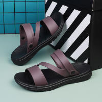 Sandalias Para Hombre Verano Antideslizantes Suela Suave Moda Playa Zapatos Ligeros Y Cómodos Para Exterior Tipo De Sandalias Clásicas Material Superior PU - details 4