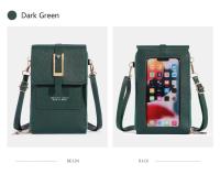 Bolso Bandolera De Cuero Sintético Moda Con Pantalla Táctil Y Pochete Exterior Para Mujer Estilo Inglés Vertical Con Slots Para Tarjetas - details 23