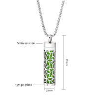Collar Diffusor De Aromaterapia Colgante De Acero Inoxidable 316L Locket Aroma Perfume Aceites Esenciales Collar Diffusor De Moda Unisex - details 13