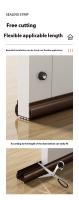 1pc Sellador De Puerta PVC Isolante Aislante De Viento Y Ruido Para El Bajo De La Puerta Cubierta De Polvo Y Silencio - details 9