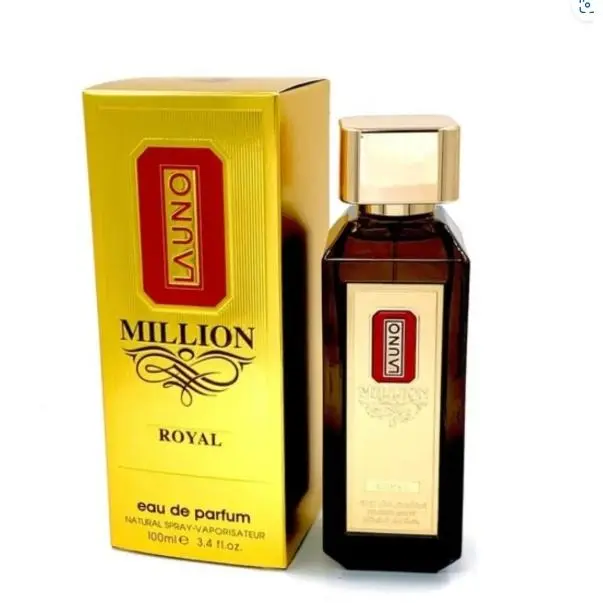 Perfume arabe Million royal La Uno 100ml, Fragancia masculina intensa, dulce, intensa, Colonia de hombre oriental , lujosa - 1