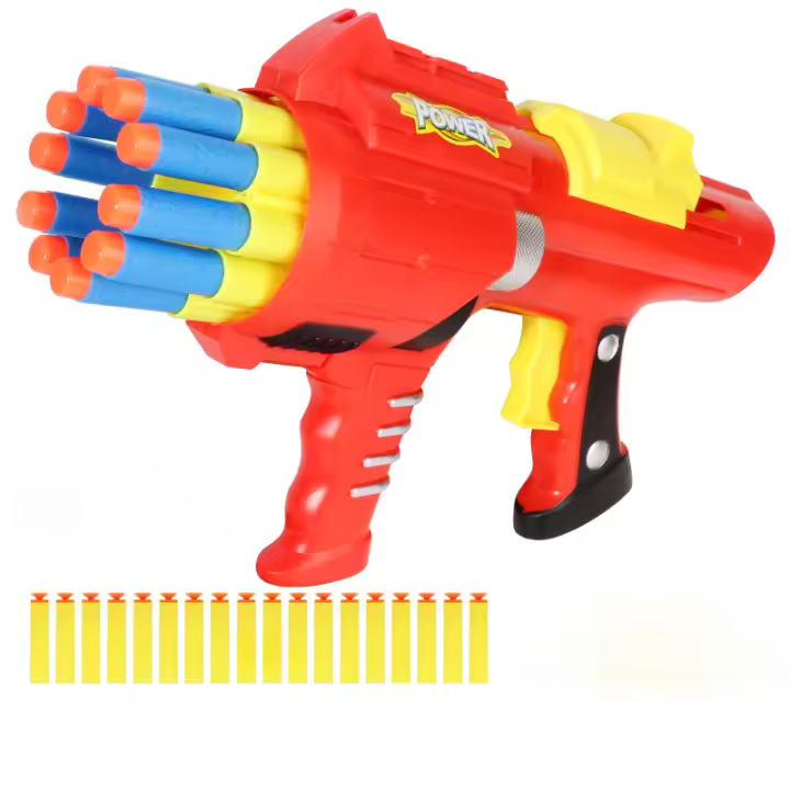 Pistola De Bala Suave Manual Para Niños Juego Interactivo Al Aire Libre Y Interior Regalo Para Niños Juguetes De Fuego Sin Batería - 1