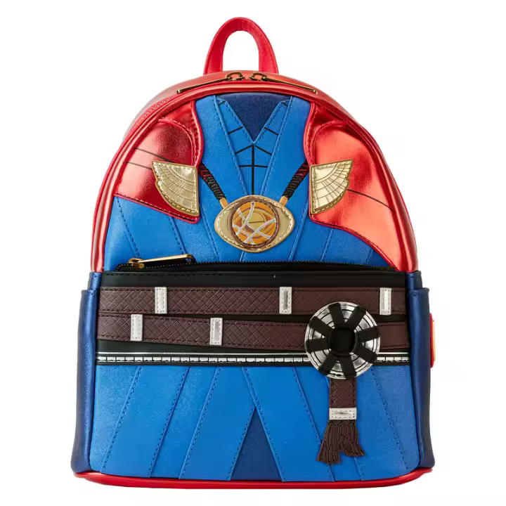 Mochila Doctor Extraño Marvel Loungefly 26cm. Mochila ergonómica con amplio espacio. Diseño resistente y versátil para llevar tus pertenencias con estilo. - 1