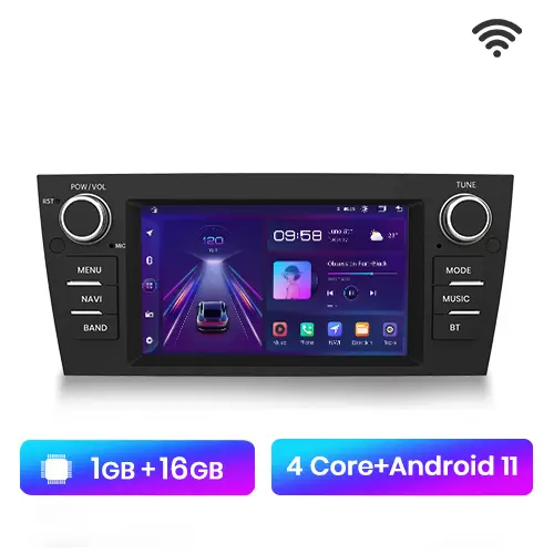 Junsun-Radio Multimedia con GPS para coche, Radio con Android, voz IA, RDS, DSP, DVD, 2Din, para BMW Serie 3, E90, E91, E92, E93, 2006-2012 - 1