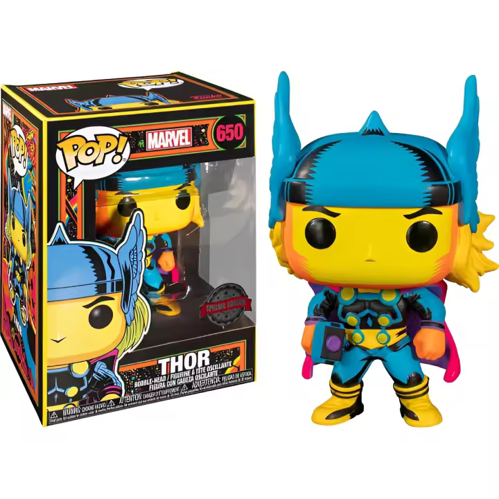 Funko pop marvel black light thor multicolor 48847 - 1