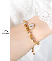 Encanto Pulsera de diamantes con incrustaciones de candado en forma de corazón estilo Ins, pulsera de hebilla extraíble de acero de titanio, nicho ligero, joyería de mano de moda versátil de lujo, joyería de mujer de tamaño ajustable - details 7