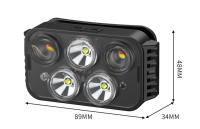 Linterna Frontal Recargable USB XPG+ Con Inducción Potente Y Luz LED Para Camping Pesca Y Trabajo Impermeable Y Alta Luminosidad - details 7