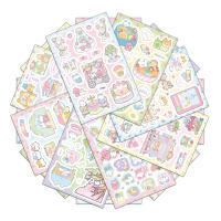 8PCS Etiquetas De Viaje De Primavera Para Teléfono Móvil Y Cuaderno Decoración Impermeable De Elementos Pequeños Y Lindos De Dibujos Animados - details 2