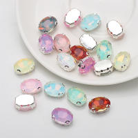 Accesorios De Zapatos Y Ropa DIY De Diamante Oval D-Shaped Tamaño Múltiple Brillante De Cuentas De Cristal Para Manualidades - details 5