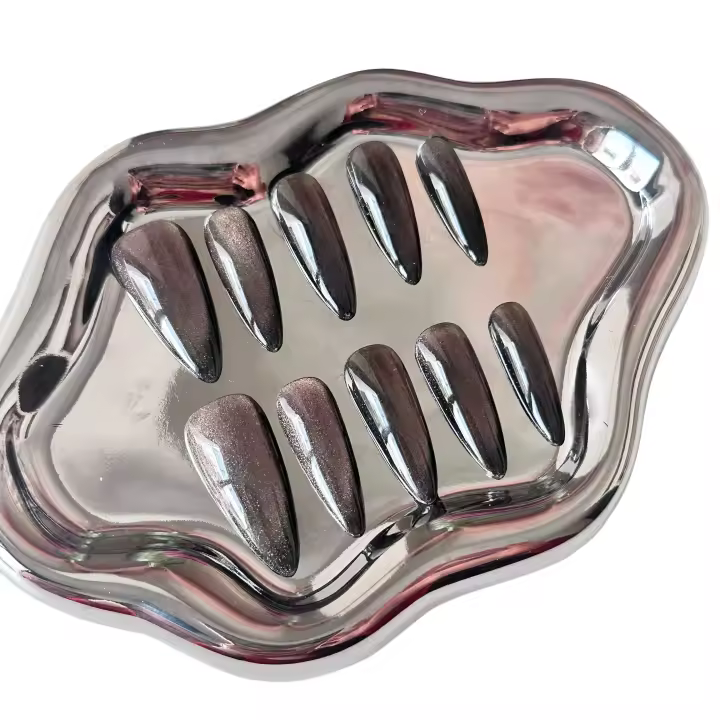 SA LLUNA  uñas postiza 24 unidades  reutilizables ,modelo único,conjunto kit completa - 1