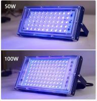 Luz Negra Ultravioleta 100W, Foco Luz UV con enchufe, 395-400nm Luz Negra UV IP66 Impermeable Luces Ultravioleta para GLOW Fiesta,Bar,Halloween,Fiesta,Neón,Black Light Party,Disco - details 2