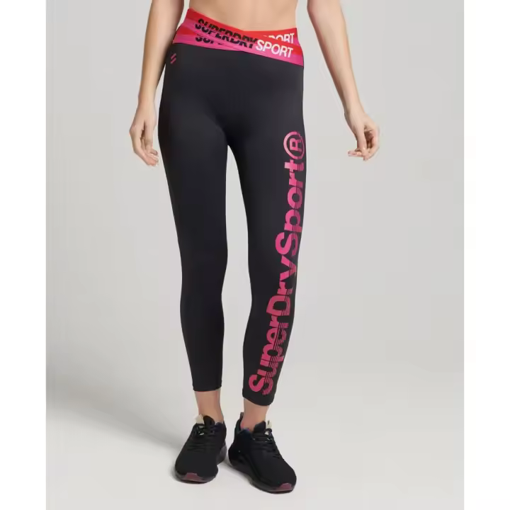 Ropa mujer Leggings Superdry Leggings Training Cross 7/8 Negro - 1