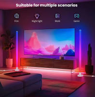 Lámpara De Piso Inteligente 150cm RGB LED Controlable Por APP Iluminación Moderna Para Dormitorio Juego Sala De Estar - details 9