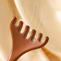 Peine De Masaje Meridiano Cuidado Capilar Conchas De Six-Claw Gua Sha Scraping Massajeador De Dientes Anchos Facial Y Corporal - details 6