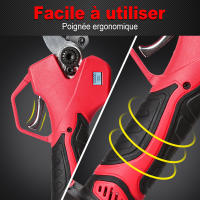 Tijeras de Podar Eléctricas Inalámbricas 1000W 50mm Pantalla LED Tijeras de jardinería recargablescon 2 Baterías de 21V 7500mAh y Cuchilla de Repuesto y Mochila para corte de ramas de frutas - details 5