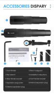 Guardabarros Plegable Para Bicicleta WEST BIKING Universal MTB Road Bike Mudguard Set Accesorios De Ciclismo Ajustable - details 12