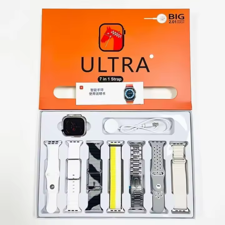 Smartwatch ULTRA 7 en 1 reloj inteligente para hombres y mujeres, Serie 8, Ultra Bluetooth, llamada, música - 1