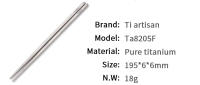 Tiartisan Cutlería De Titanio Ultraligera Para Camping Y Senderismo 195mm/230mm Palillos Huecos Para Exterior No Desechable - details 4