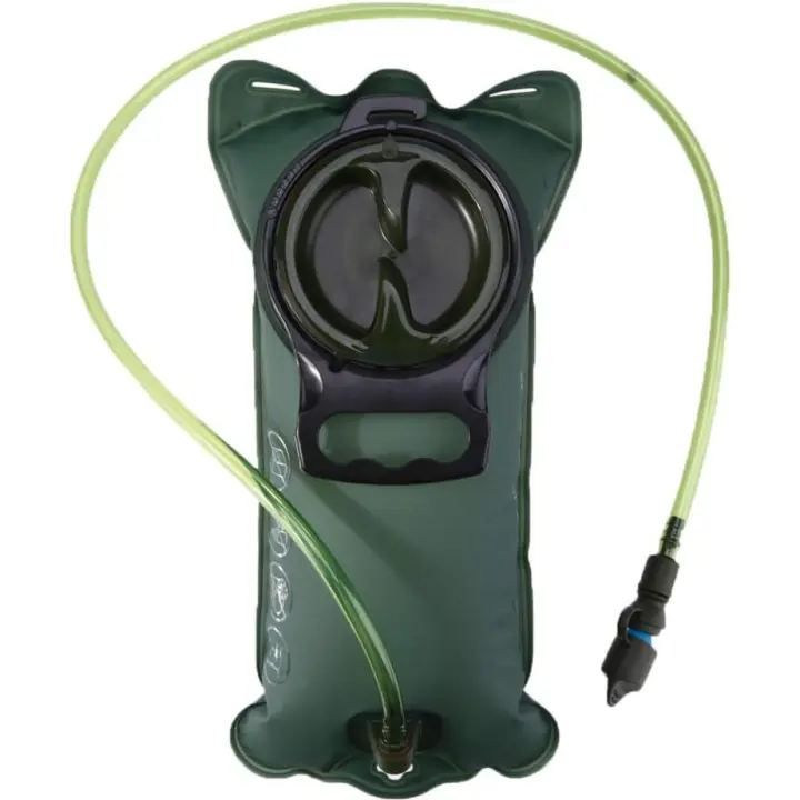 Bolsa de hidratación portátil de 3 l, bolsa de hidratación de agua portátil con válvula autoblocante para deportes, senderismo, acampada, escalada y senderismo (azul y negro) - 1