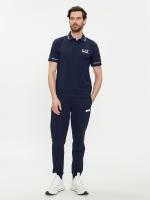 Polo Emporio Armani EA7 3DPF19 PJ04Z 1554 navy blue - details 4