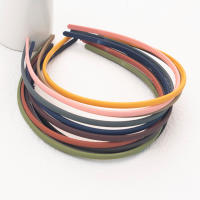 Diadema De Moda Con Borde Pulido Para Mujeres Y Niñas Accesorio De Cabello Simplicidad Elegante Color Sólido Four Seasons - details 2