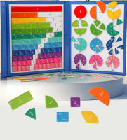 Juguete Educativo De Matemáticas Con Fracciones Magnéticas Montessori Para Niños Tablero De Aritmética De Madera Regalo De Navidad - details 1