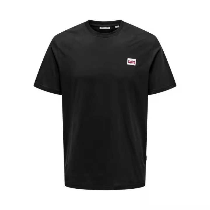 ONSDAWSON REG SS TEE VD Jet Black LOGO - 1