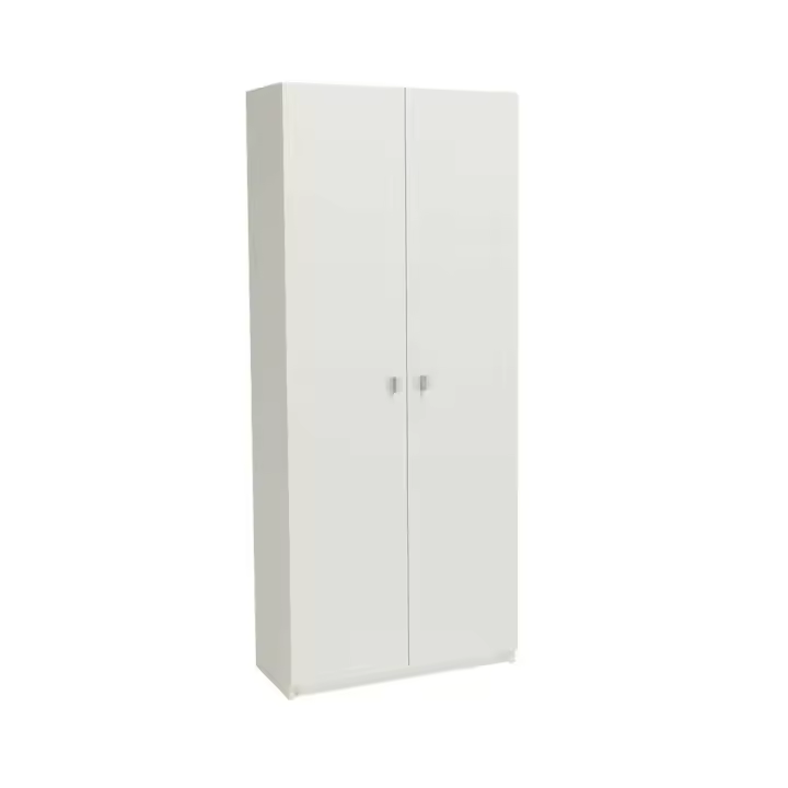 Suinplas Decoraciones ARMARIO MULTIUSOS 2 PUERTAS BLANCO CON ESCOBERO K8004 - 1