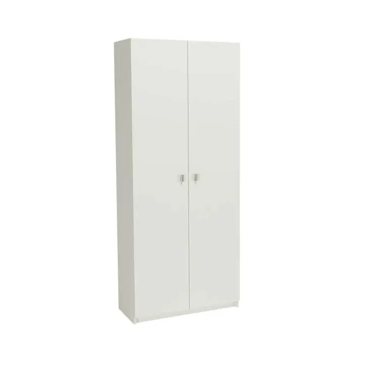 Suinplas Decoraciones ARMARIO MULTIUSOS 2 PUERTAS BLANCO CON ESCOBERO K8004 - 1