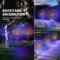 Luces De Fieras Solares LED Para Jardín Impermeables Decoración Exterior Para Camino Y Jardín Luz Solar Exterior Moderna IP65 ABS - details 3