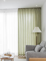 Cortinas De Matcha Verde Japonés Para Primavera Y Verano Cortinas De Lino Transparentes Cortinas Opacas Lujo Para Dormitorios Estilo Moderno 100% Poliéster Sin Funda - details 14