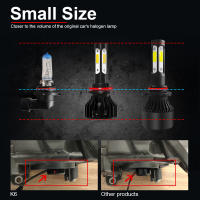 2pcs Luces LED Para Coche 4 Lados 9005/HB3 9006/HB4 H4 H7 H11 H13 9004 9007 Blanco 6000K Azul Hielo 8000K 26000LM 360 Ángulo De Haz - details 6